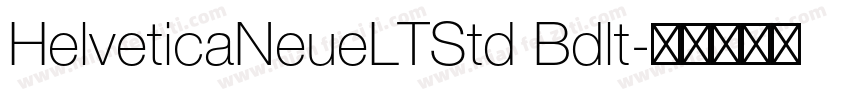 HelveticaNeueLTStd Bdlt字体转换